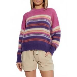 NEW MARANT ETOILE drussell oversized sweater in pink
